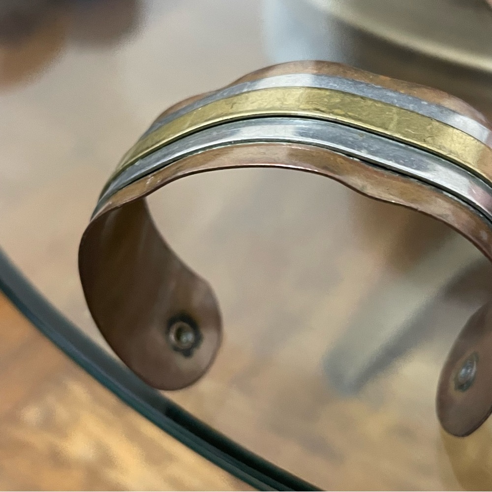 Gold, Silver & Bronze Bracelet
